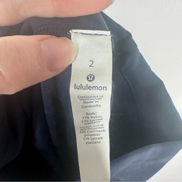 Lululemon Wunder Train High-Rise Tight 25" Diamond Dye Blue Size 2 - Picture 6 of 6